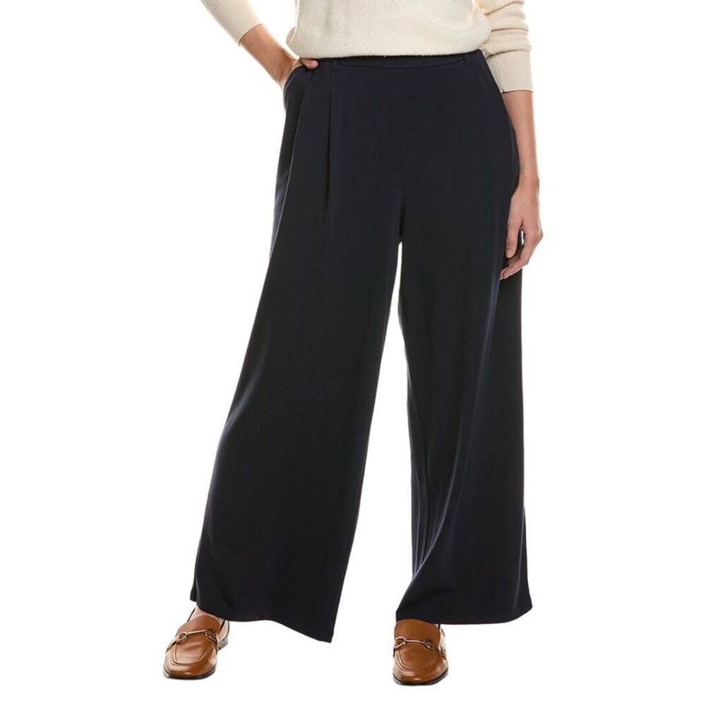 Eileen Fisher Womens High Waisted Flare Pant, Navy